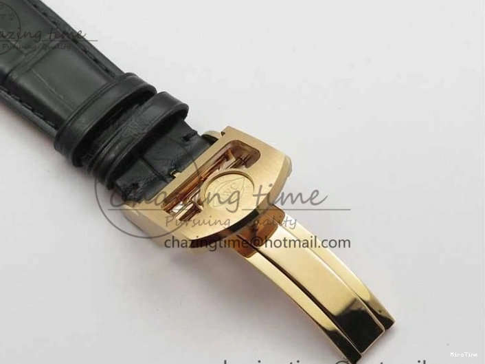 MIROTIME 0129 Elegant Portugieser Perpetual Calendar IW503302 RG V9F 1:1 Best Edition Gray Dial on Black Leather Strap A 7096